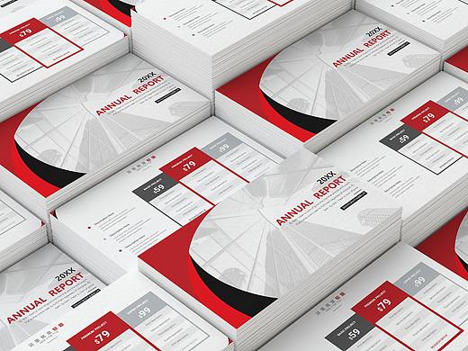 红色简约工作汇报总结PPT模板