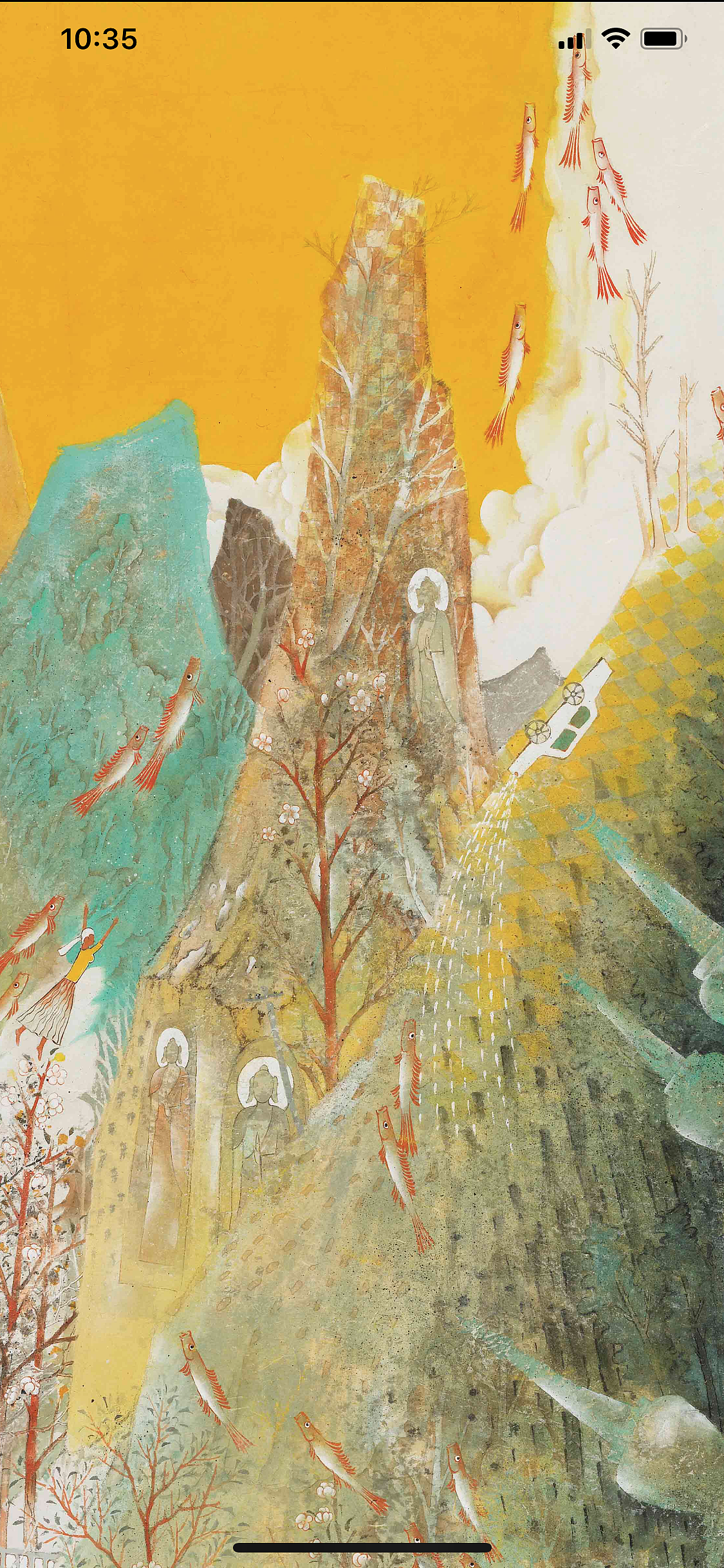 艺术-绘画840114310東白岩彩岩彩61跨越千年之蓝61青铜器纯艺术