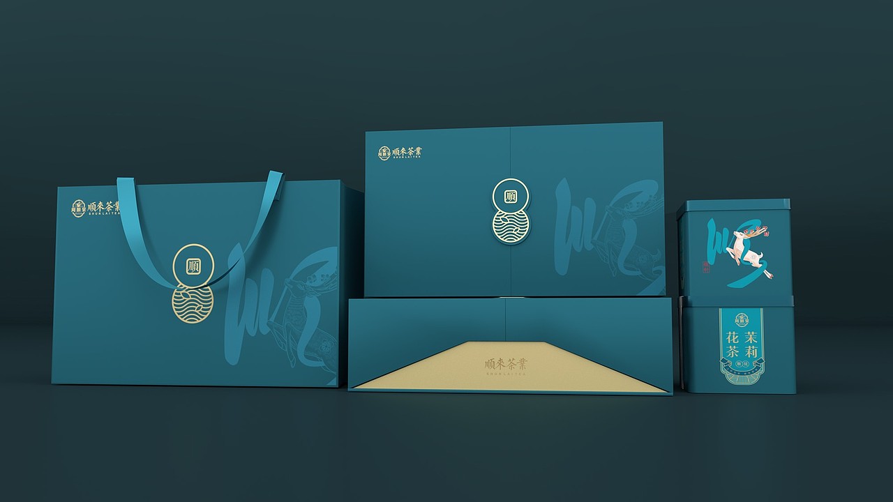 周顺来茶叶礼盒包装（图ZMjY3NzU5MTM2） - 包装 - 站酷设计师wodong0518原创素材 - 站酷ZCOOL