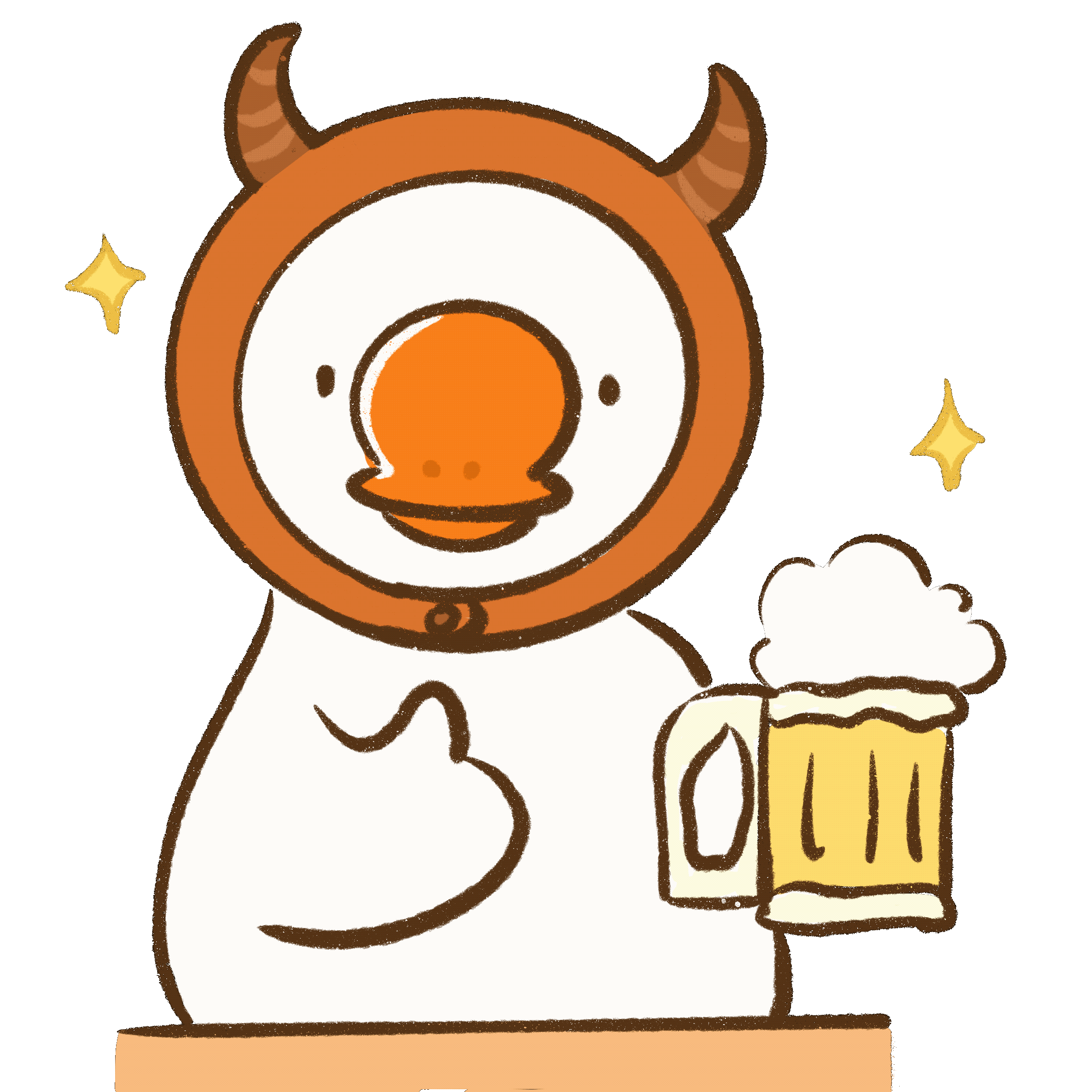 新表情包｜幸运鹅