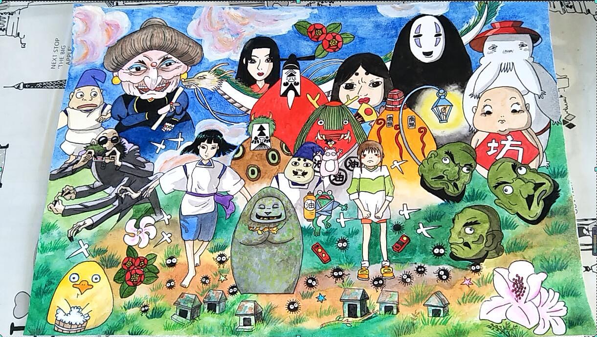 手绘《千与千寻》（图ZMTc3NzI2OTY0） - 其他 - 站酷设计师a萱草无忧a原创素材 - 站酷ZCOOL