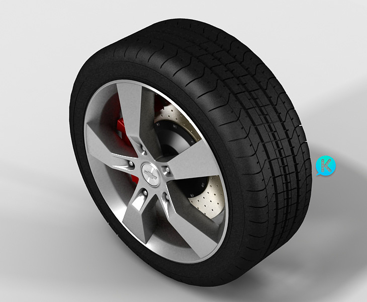 【汽车效果图】camaro大黄蜂.的轮子