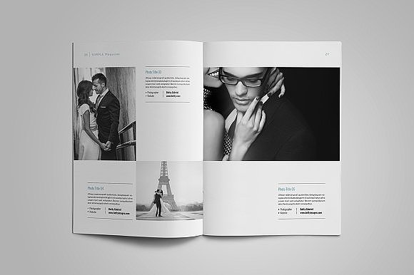 28页多功能简单杂志画册模板