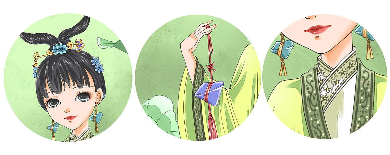 一组端午节插图