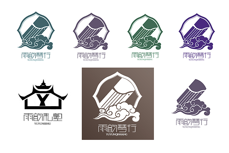【LOGO设计】【文化教育】琴行LOGO店标设计（图ZOTkzNjk1ODA=） - 品牌 - 站酷设计师蛹士电商视觉原创素材 - 站酷ZCOOL