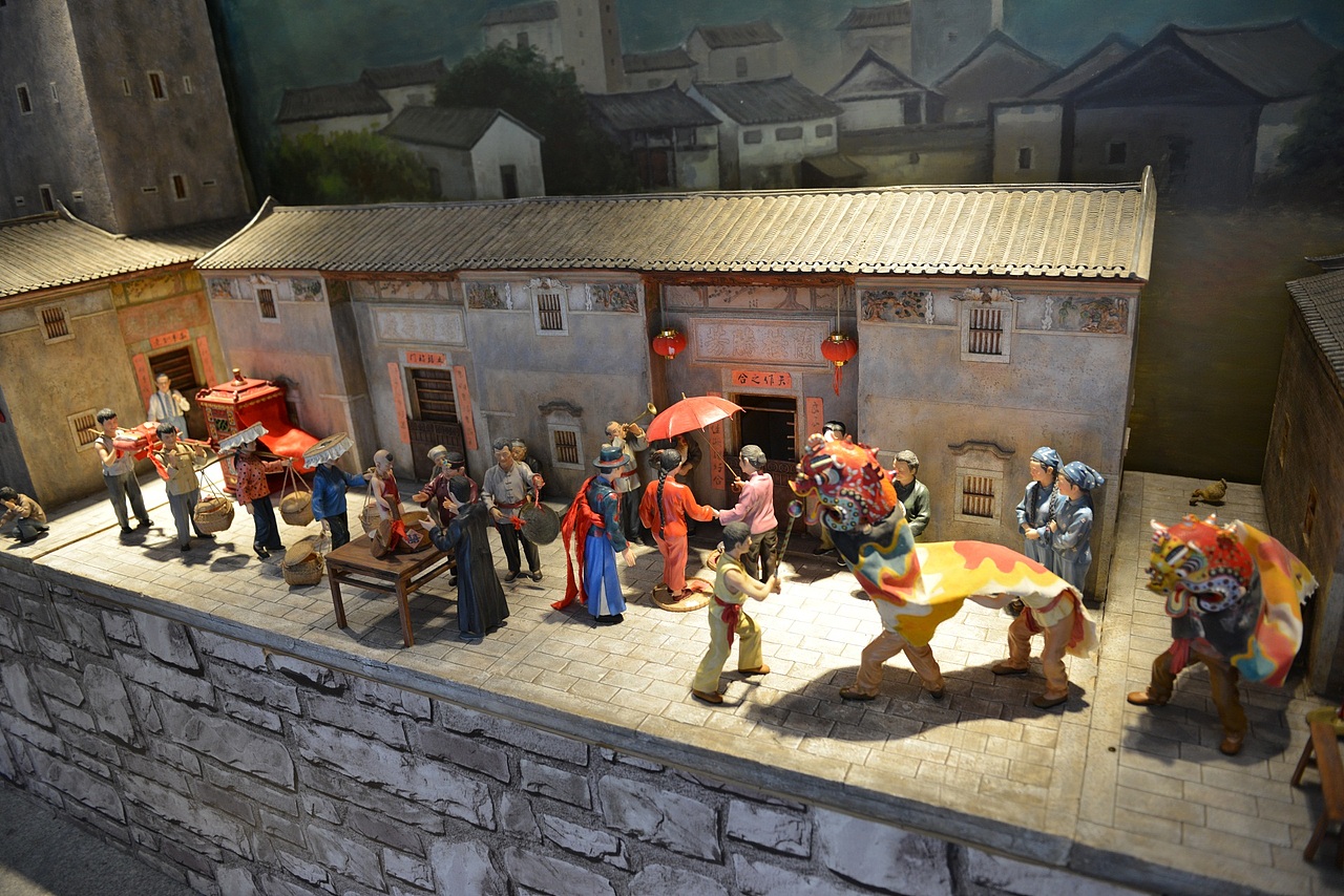 56个民族婚俗微雕2