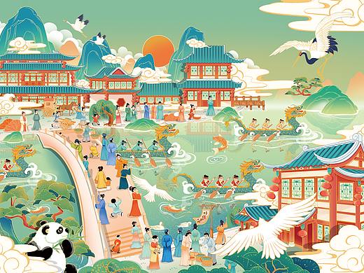 国风插画-传统节日