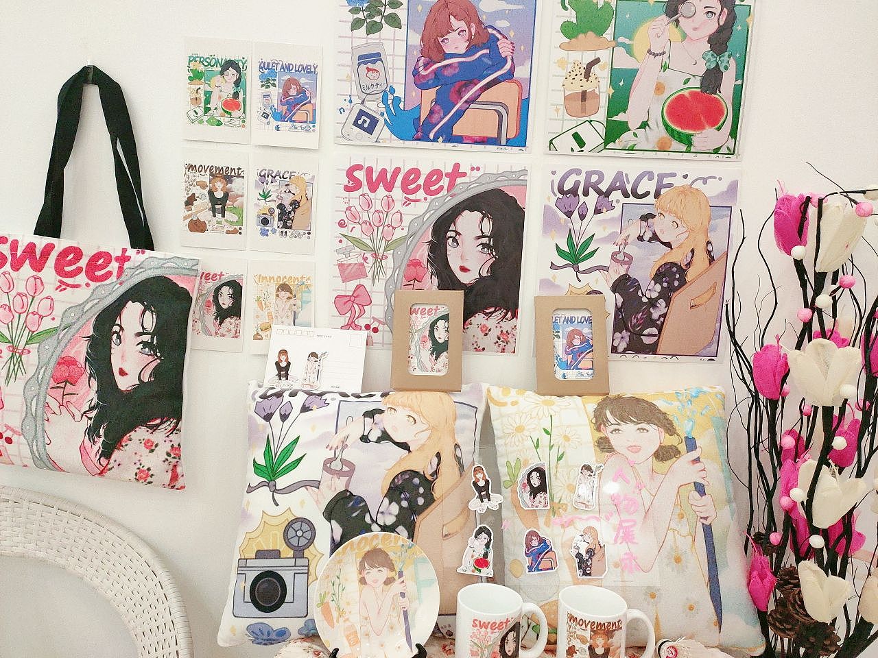 女孩儿系列作品（图ZMzE3NTMzMTI4） - 艺术插画 - 站酷设计师山山吖原创素材 - 站酷ZCOOL