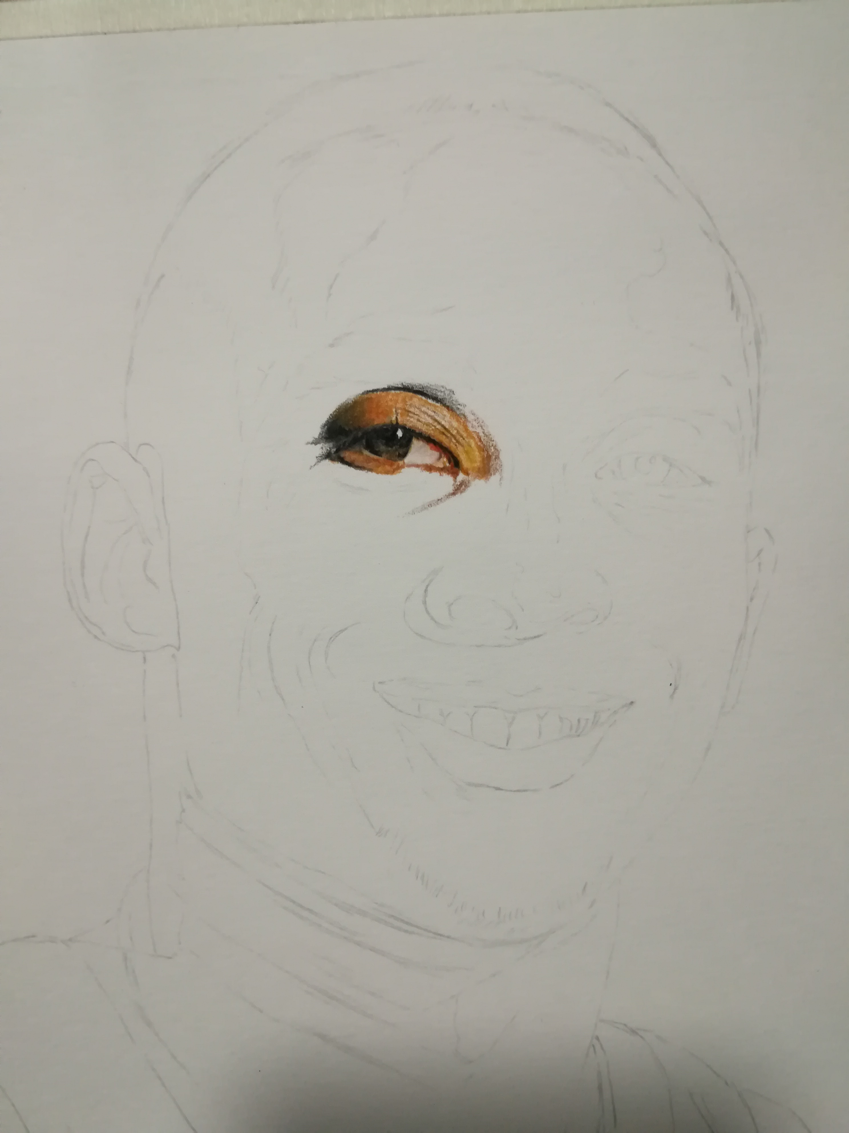 gr一笔一画之彩铅画《科比》_gr一笔一画-站酷zcool