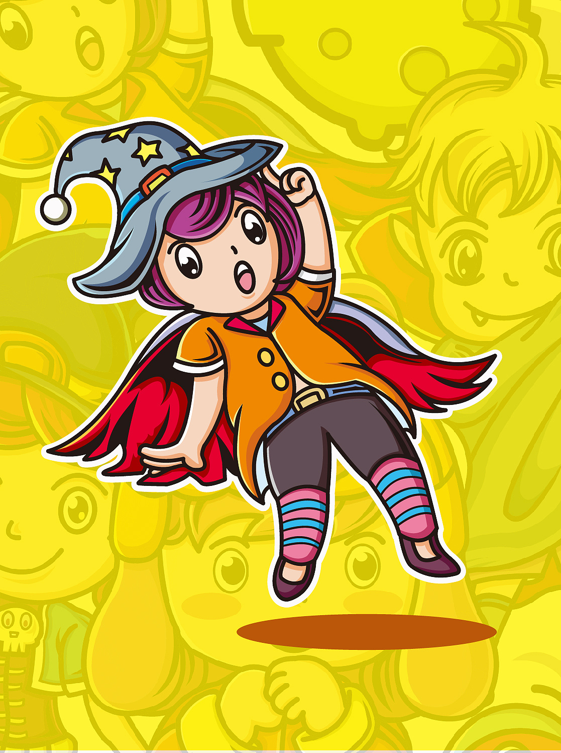 万圣节快乐/q版卡通贺图