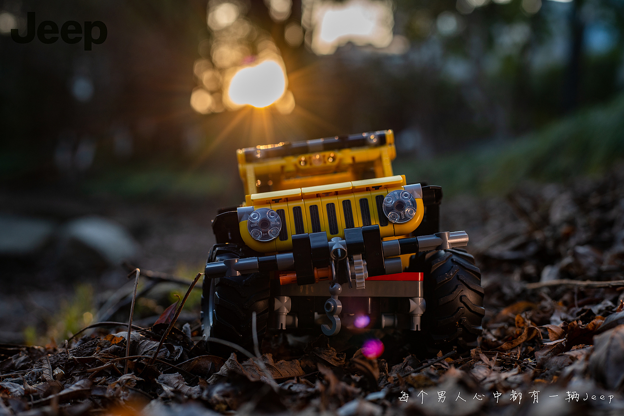 JEEP乐高积木拼装玩具拍摄