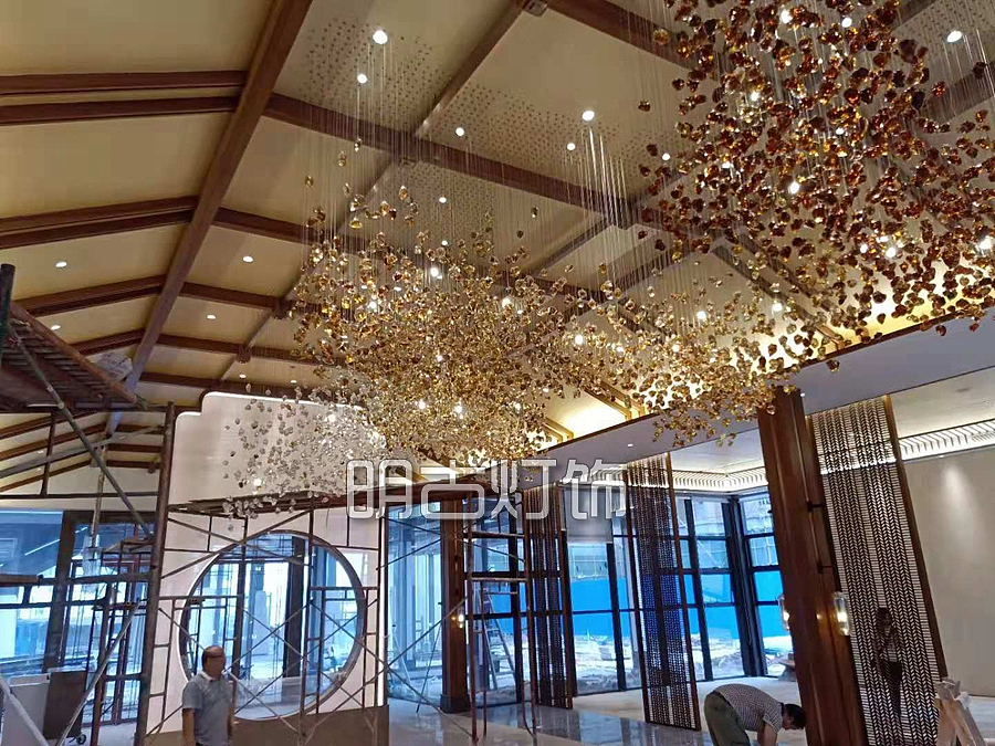 售楼部艺术吊灯 明古定制（图ZMTY5NDk5OTYw） - 电子产品 - 站酷设计师明古灯饰定制图库原创素材 - 站酷ZCOOL
