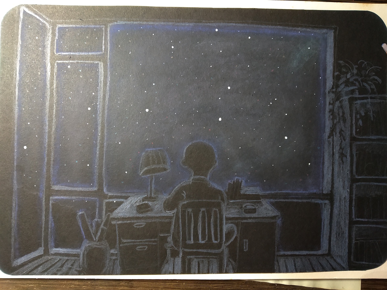 《星空》含过程（图ZMTI2NzQxMzM2） - 商业插画 - 站酷设计师扎扎木009原创素材 - 站酷ZCOOL