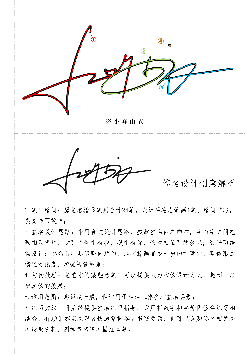 署名设计作品创意解析