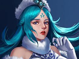 画一个王昭君吧