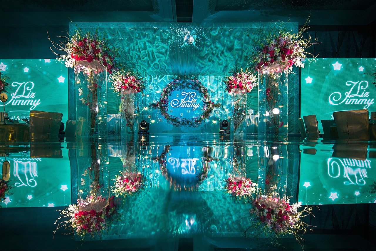 湖动心动婚礼设计效果图场景图