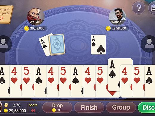 印度风格的棋牌游戏 ui