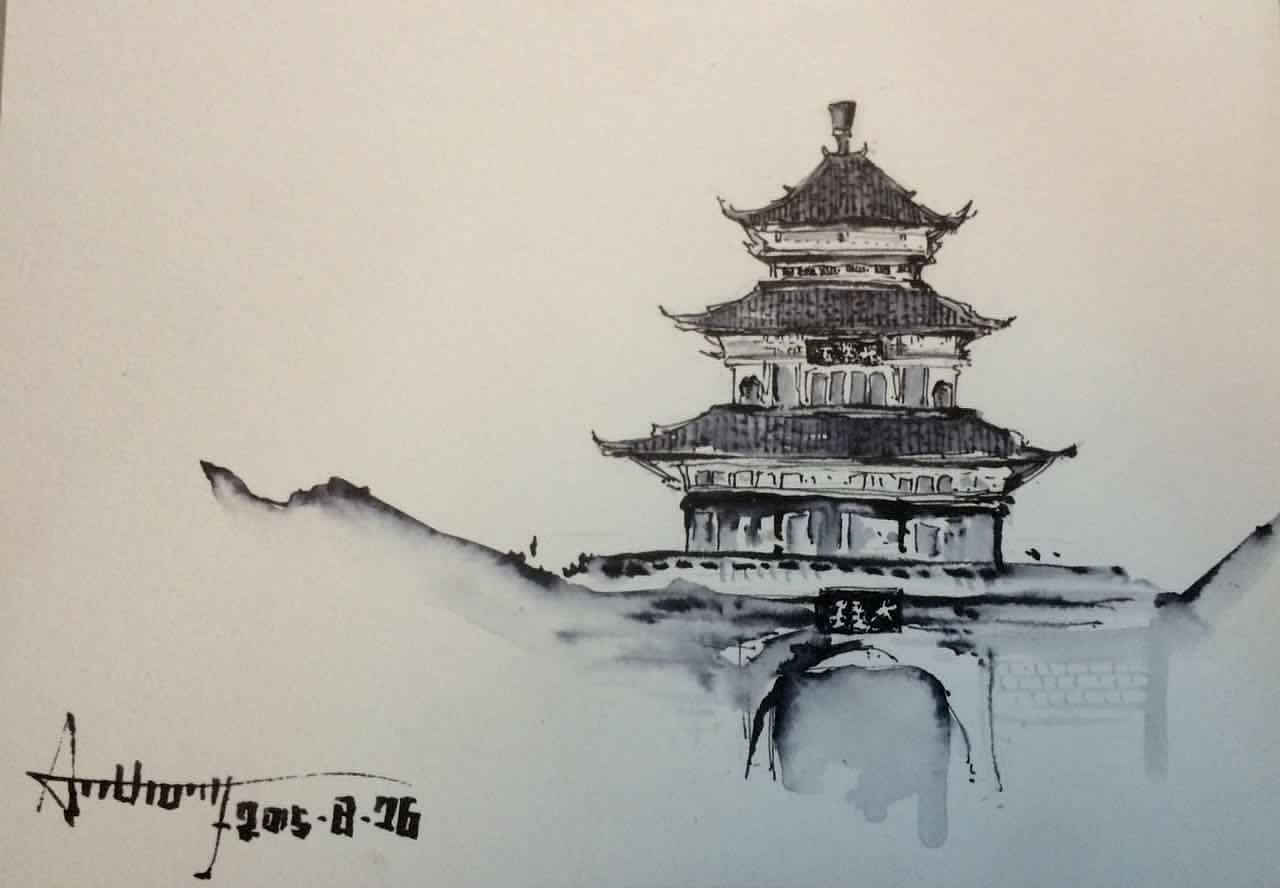 大理古城 五华楼
