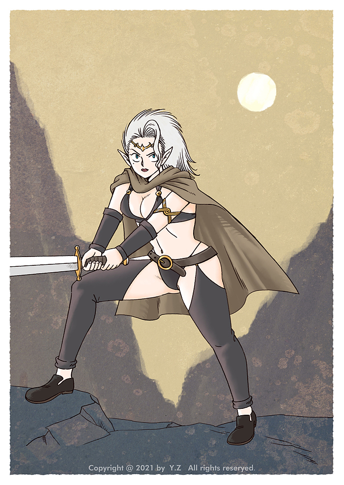 精灵剑士系列（图ZMjU0NzAxNDcy） - 艺术插画 - 站酷设计师箕宿仙人原创素材 - 站酷ZCOOL