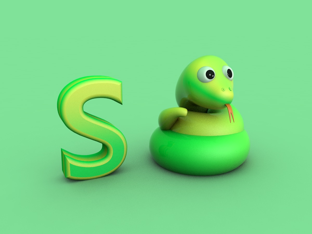 26个字母及相应单词卡通形象设计