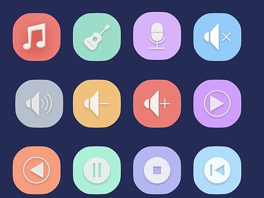 风格化音乐图标