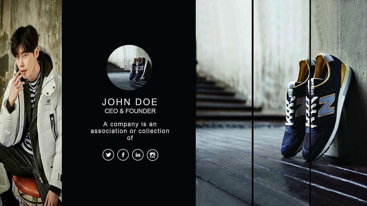 新百伦newbalance运动品牌商业计划书企业宣传演示ppt模板