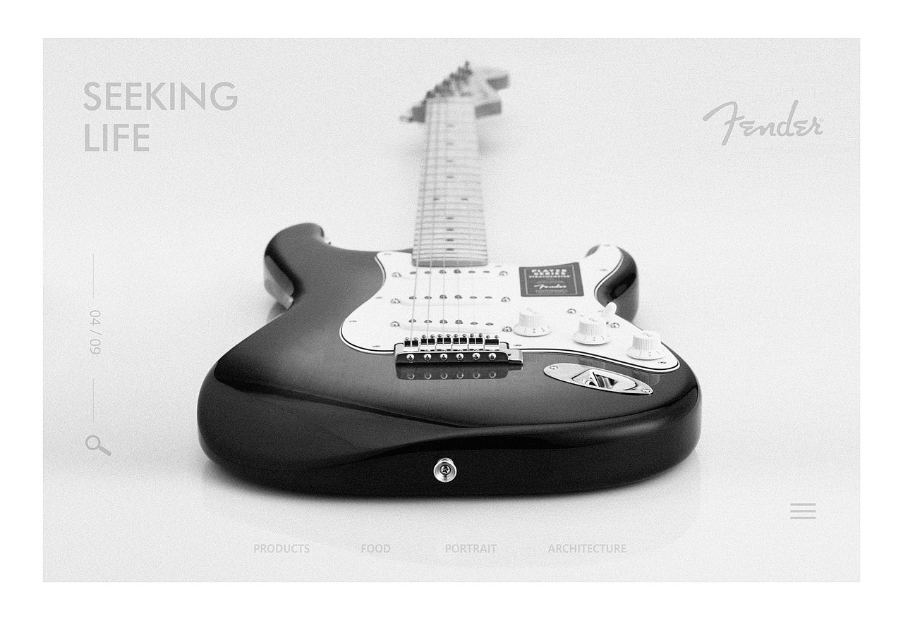 fender芬达吉他70乐器贝斯琴行创意摄影产品拍摄