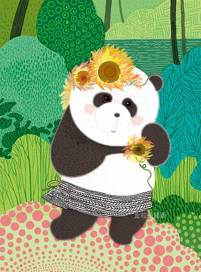 熊猫-嘟嘟（图ZMTg4MjM2OTMy） - 商业插画 - 站酷设计师金粒子插画原创素材 - 站酷ZCOOL