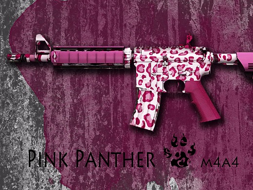 csgo皮肤设计  小姐姐专属--粉红豹