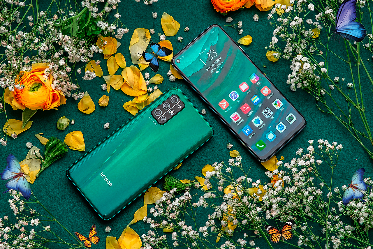 荣耀30s蝶羽翠蝶羽白图赏