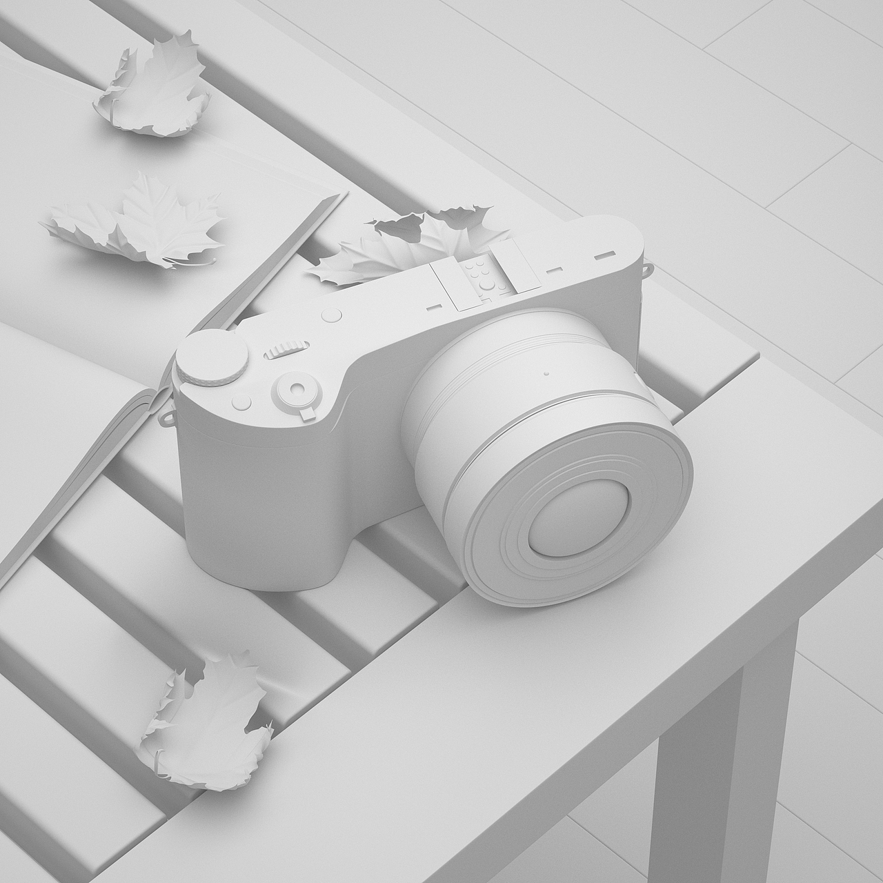 照相机场景建模渲染