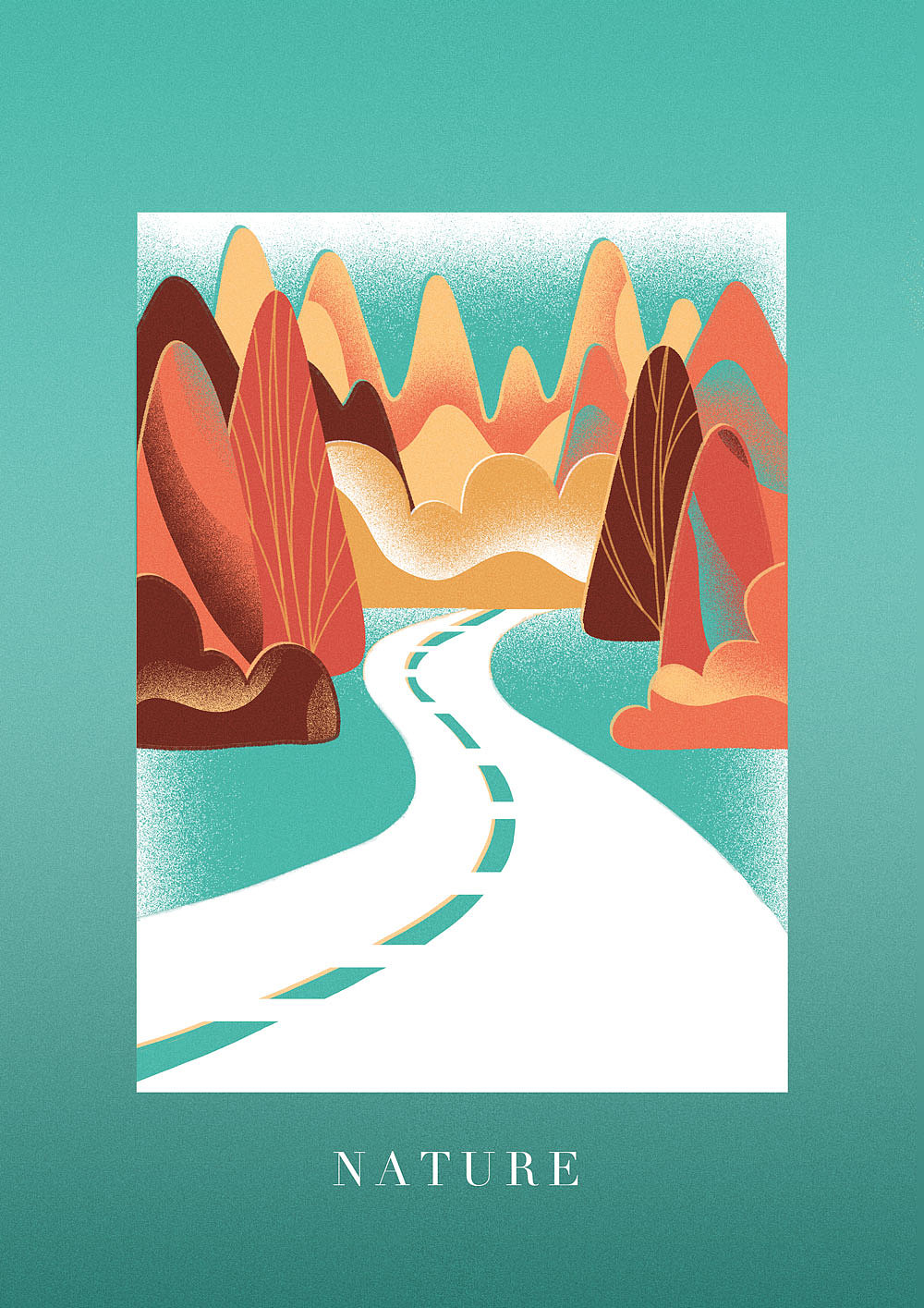 山·路·树（图ZMjA0MTk3NjM2） - 创作习作 - 站酷设计师Hong猪猪原创素材 - 站酷ZCOOL