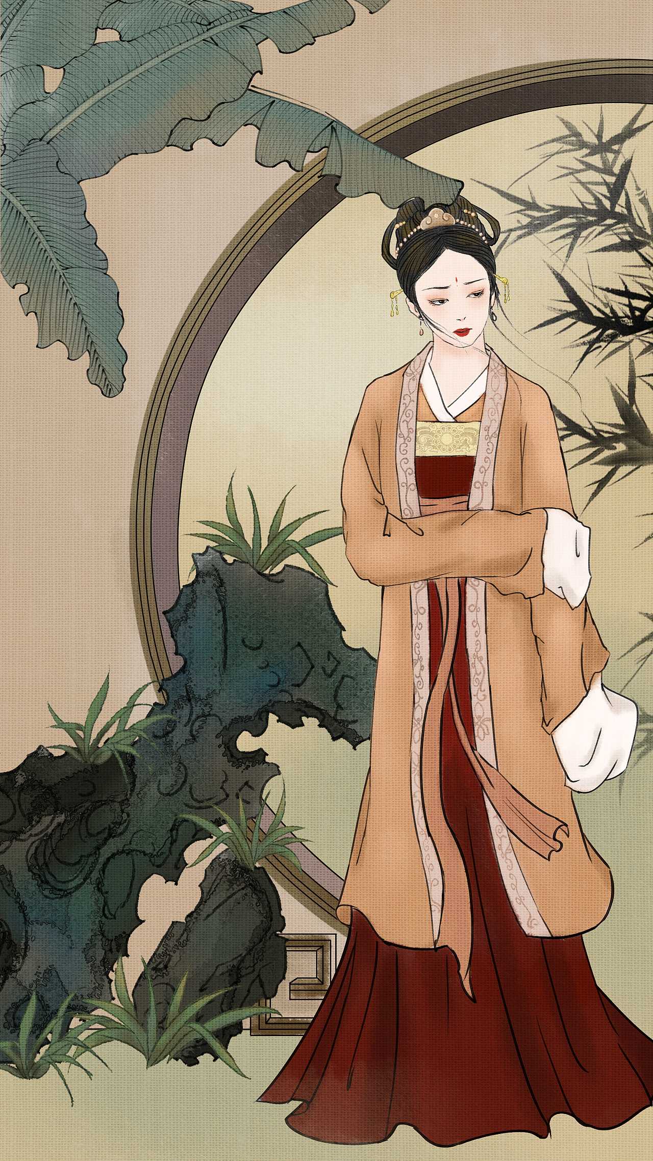 一些古代女子的想象（图ZMjQyOTgyNzg4） - 艺术插画 - 站酷设计师海兔张原创素材 - 站酷ZCOOL