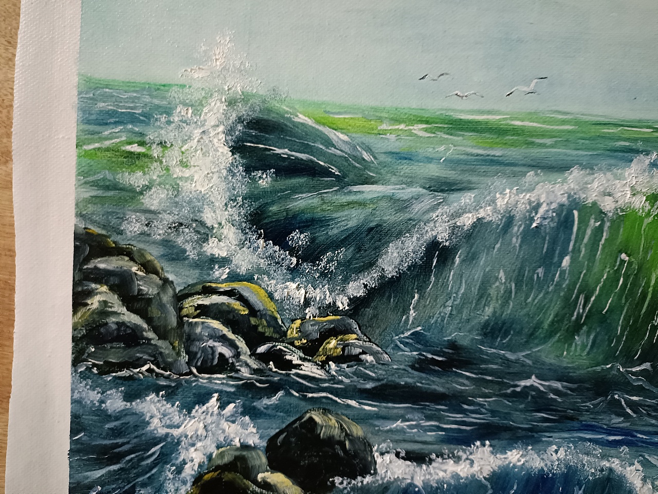 大海 油画