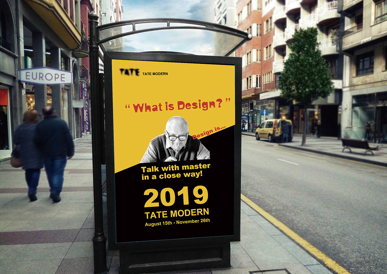 this is a poster in bus station to conduct this exhibition in