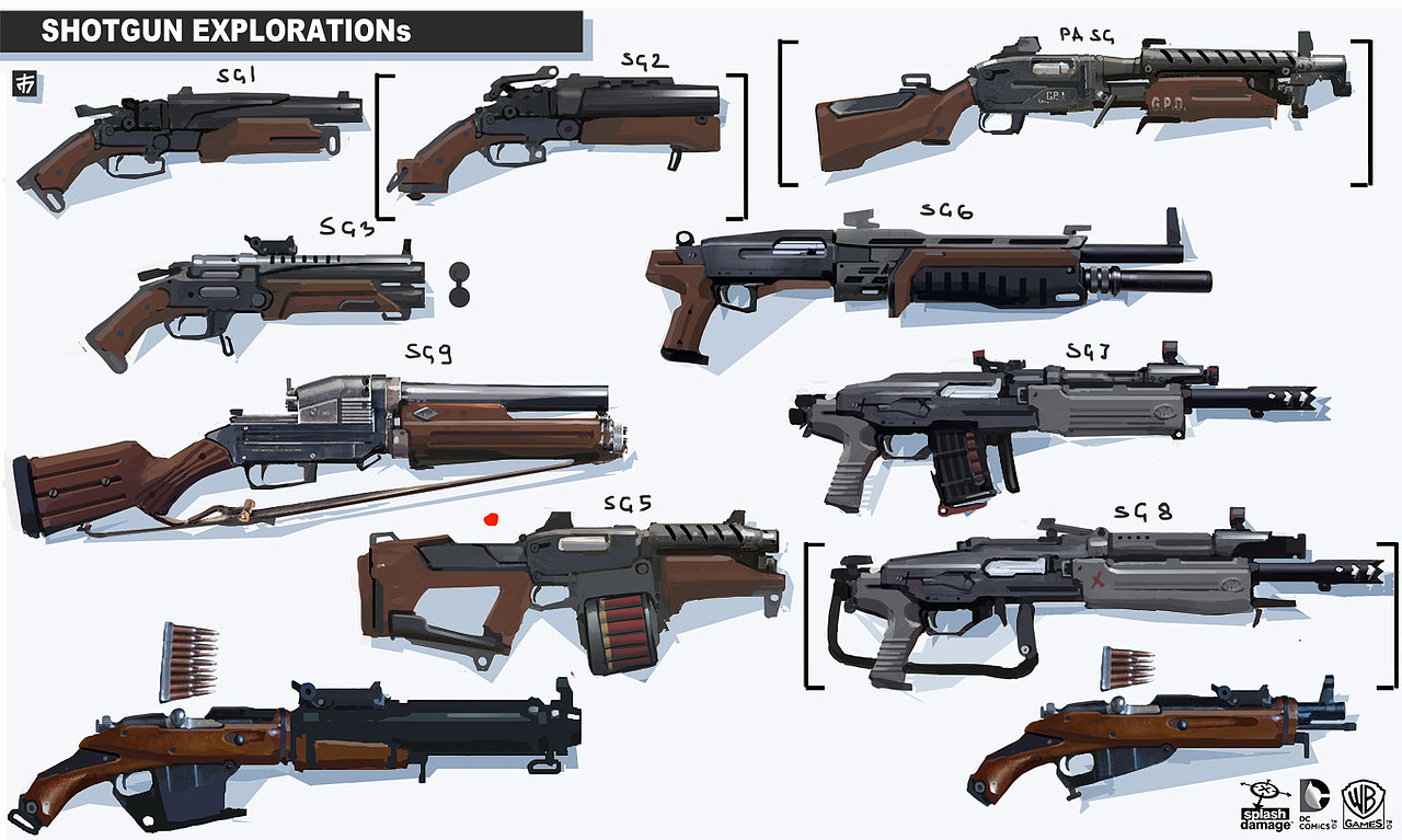 热兵器--游戏武器原画设定