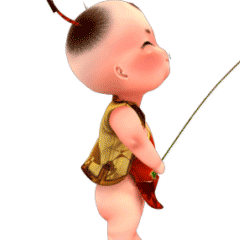 肚兜娃娃表情3d