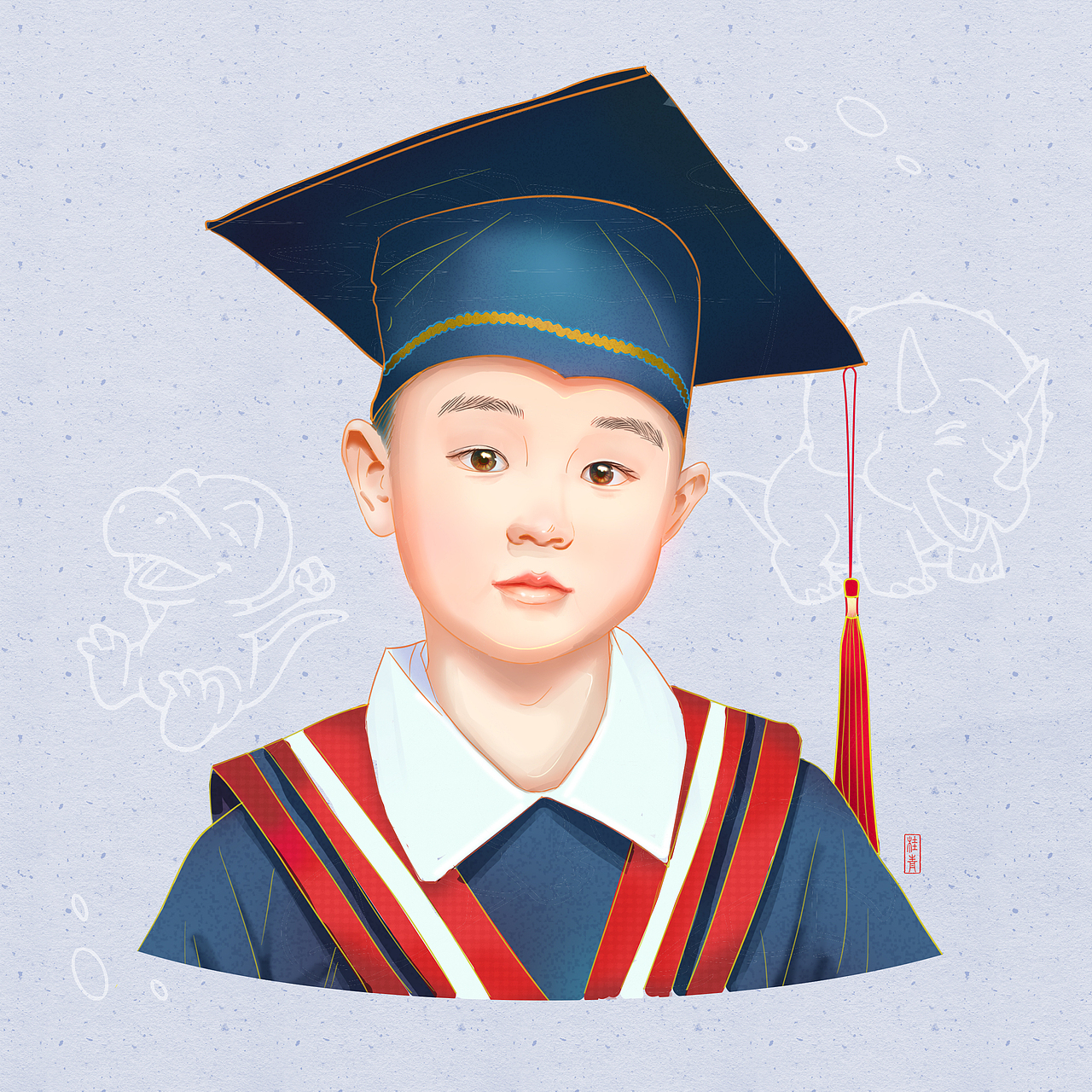 《小白》（图ZMjAxMzAwOTIw） - 儿童插画 - 站酷设计师魔法少女GQ原创素材 - 站酷ZCOOL