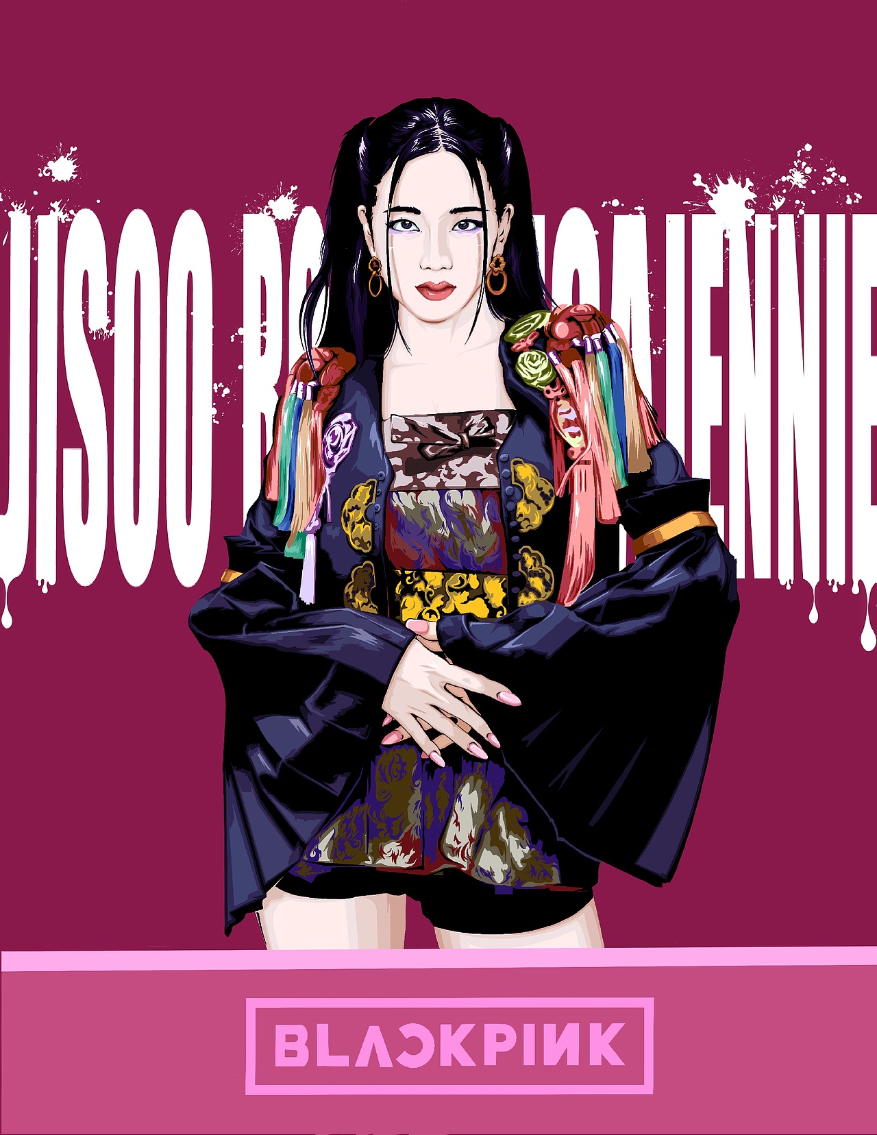 blackpink海报|插画|商业插画|x_xtad_原创作品-站酷zcool