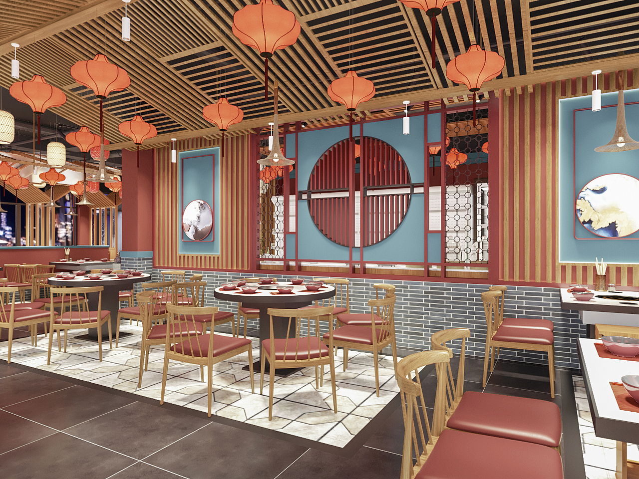 新中式串串火锅店