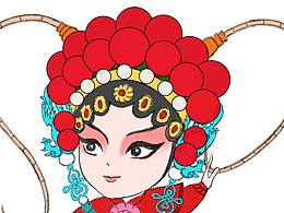 開封特產(chǎn)包裝人物（包青天、穆桂英）插畫