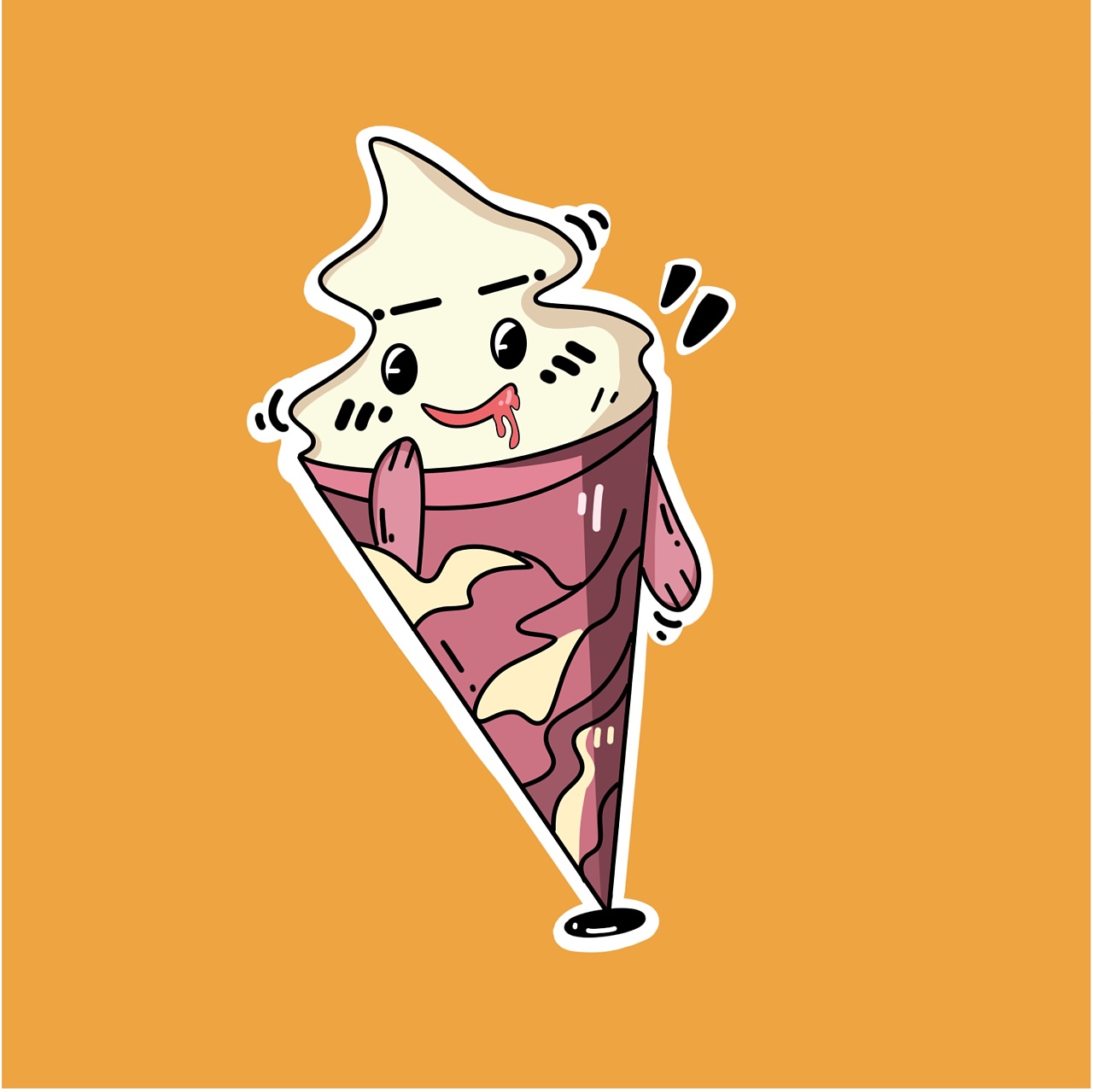 doodle风格拟人化|插画|儿童插画|芋圆椰椰 - 原创作品 - 站酷 (zcool