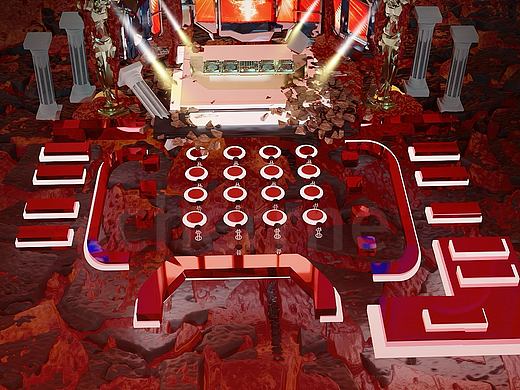 酒吧座位表 场景建模