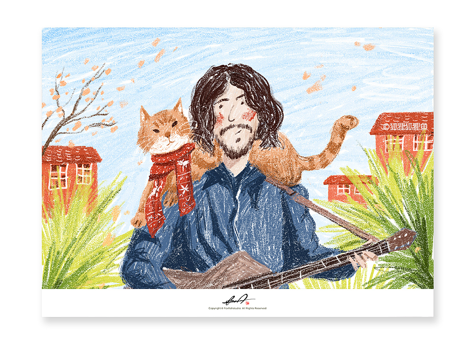 《流浪猫鲍勃》（图ZMTk5NjQ5MDI4） - 创作习作 - 站酷设计师瓜里瓜里瓜里原创素材 - 站酷ZCOOL