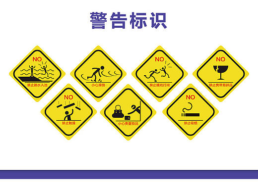 河西外语学院游泳馆部分导视标识