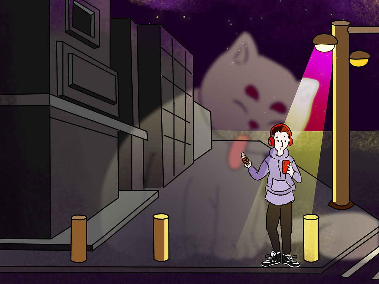 其实我们都不寂寞 爱情主题系列插画（图ZMjMyMTMzNjA4） - 概念设定 - 站酷设计师等愚齐原创素材 - 站酷ZCOOL