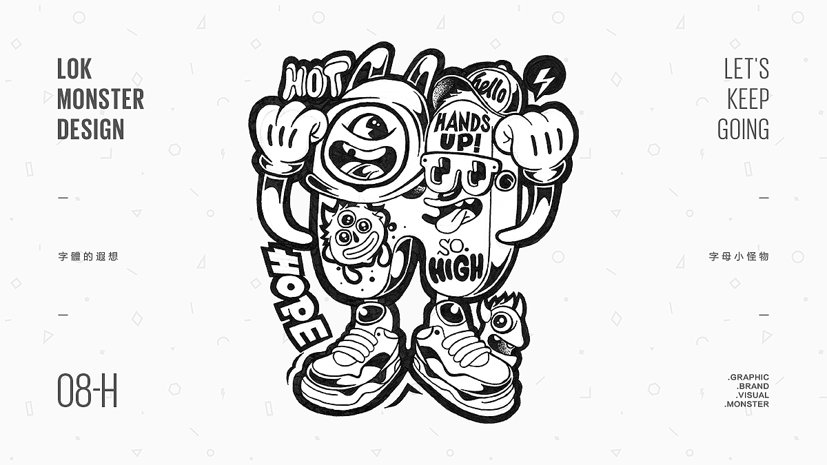 『字母小怪物』手绘稿合辑（图ZMTYzMTE3MjYw） - 创作习作 - 站酷设计师LOKLIAO丶樂原创素材 - 站酷ZCOOL