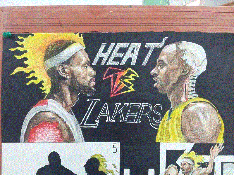 詹姆斯科比对战