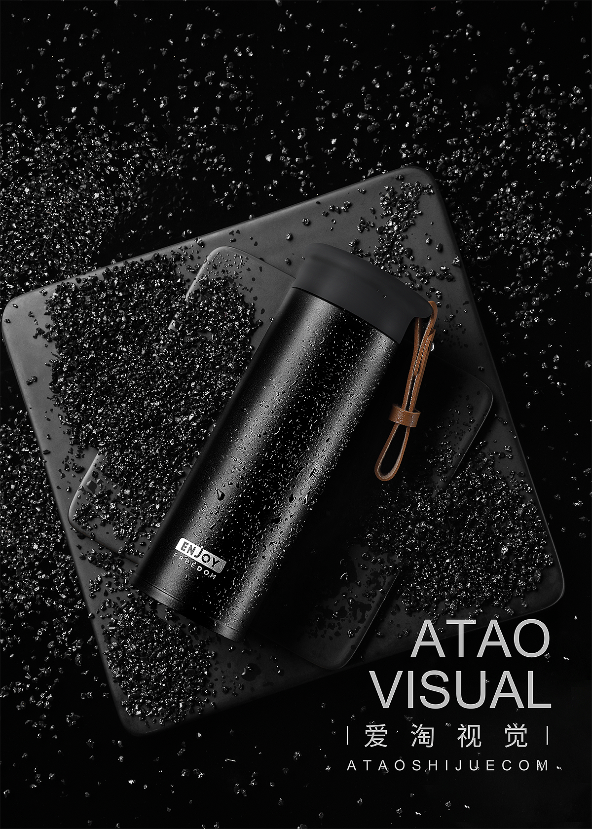 男士商务杯 保温杯拍摄 日用家居 | 凡仟文化