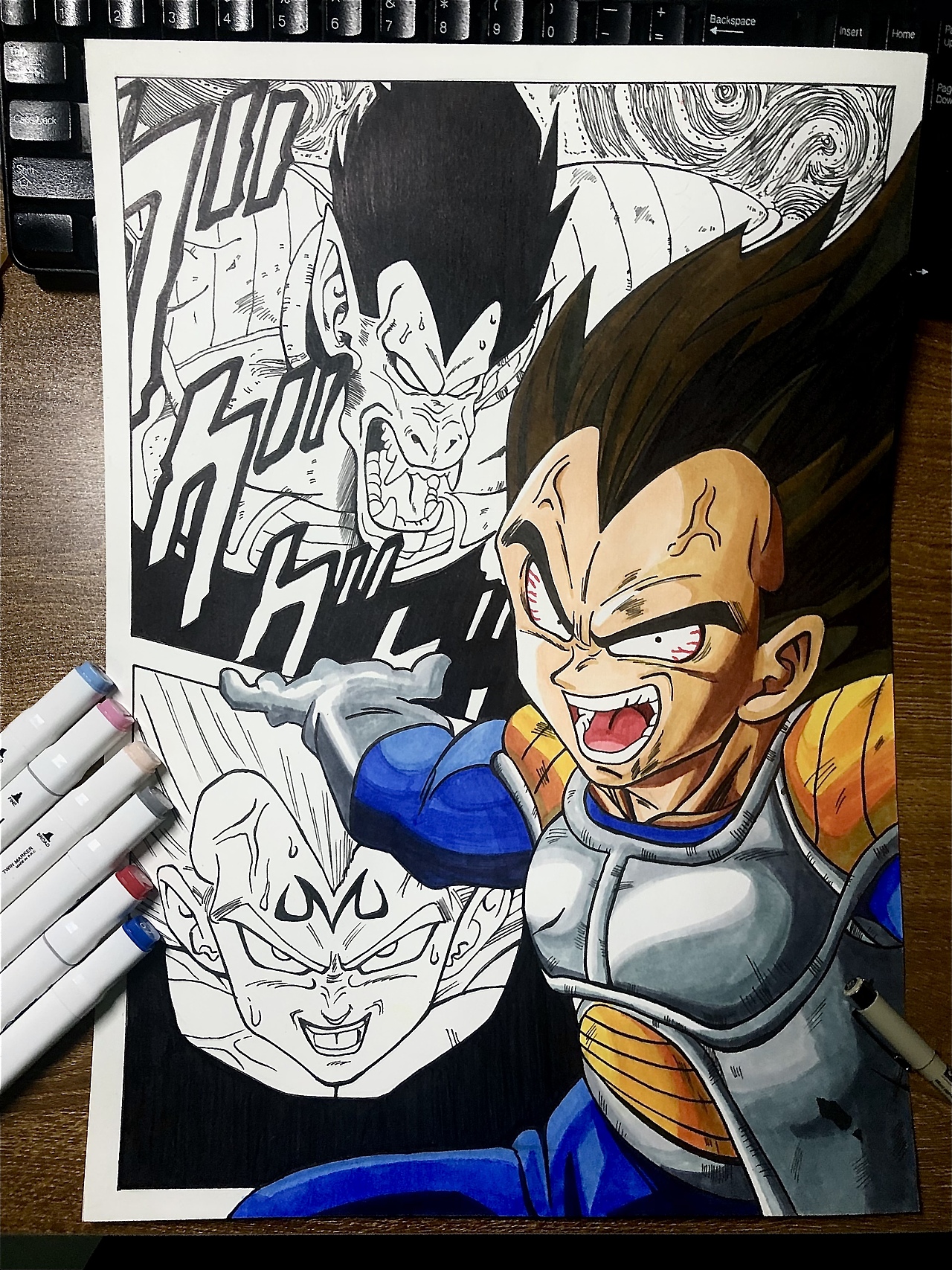 马克笔手绘七龙珠